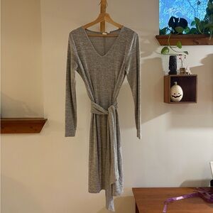GAP Maternity Gray Long Sleeve Dress